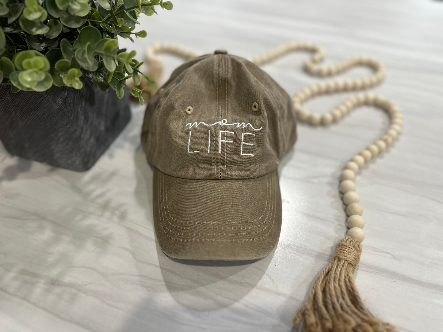 Mom Life Embroidered Hat