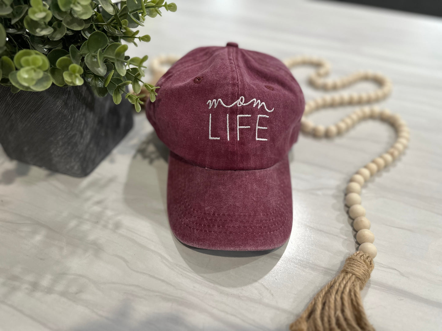 Mom Life Embroidered Hat