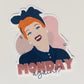 Lucille Ball Monday Sticker