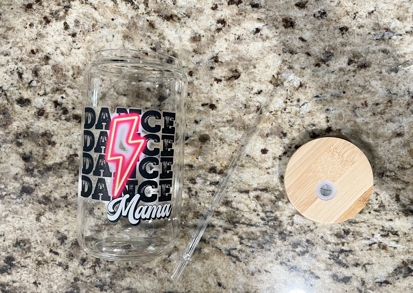 Dance Mama Glass Cup