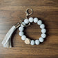 Silicone Bead Keychain Wristlet