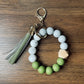Silicone Bead Keychain Wristlet
